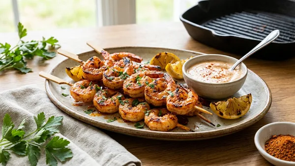 Cajun Grilled Shrimp Skewers