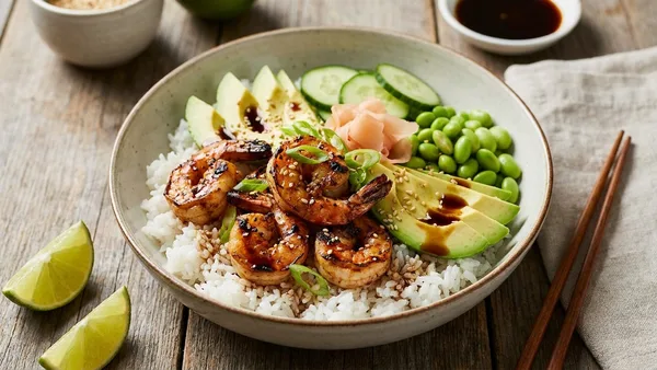Grilled Shrimp Poke