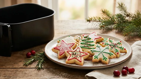 Air Fryer Christmas Cookies