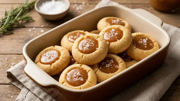 Salted Caramel Thumbprints