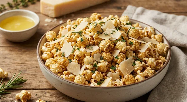 Snake River Farms Beef Tallow Popcorn with Parmesan and Herbs