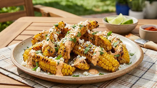 Corn Ribs Grilled Elote Style