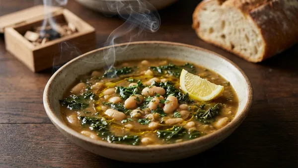 Smoked Cannellini Bean and Kale Soup for Deep Flavor and Fiber