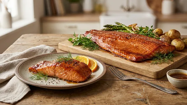 Maple-glazed Smoked Salmon