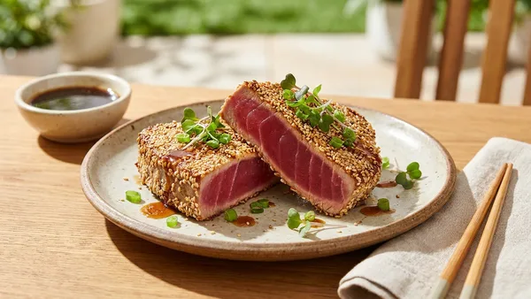 Seared Ahi Tuna Steaks