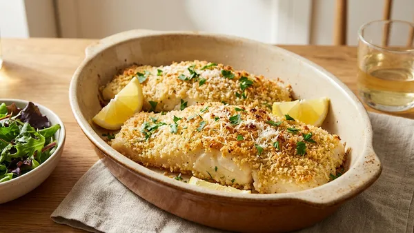 Parmesan Panko Baked Cod
