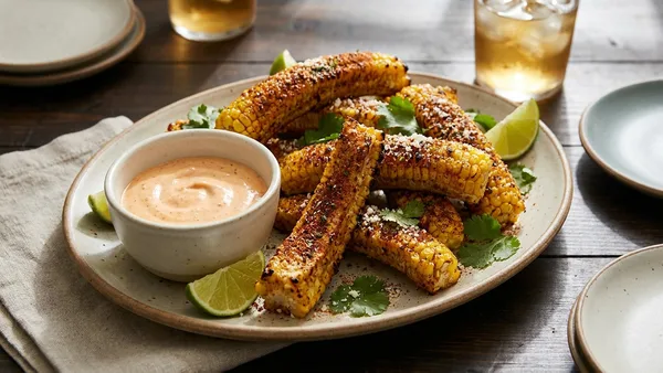 Corn Ribs Sriracha Lime Dipping