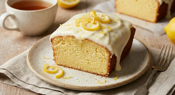 Cream Cheese Glazed Lemon Loaf