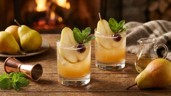 Pear Bourbon Smash