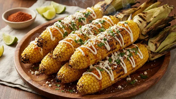 Smoked Elote-Style Corn with Chili-Lime Butter