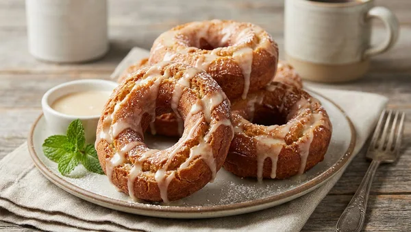 Air Fryer Glazed Old-Fashioned Donuts