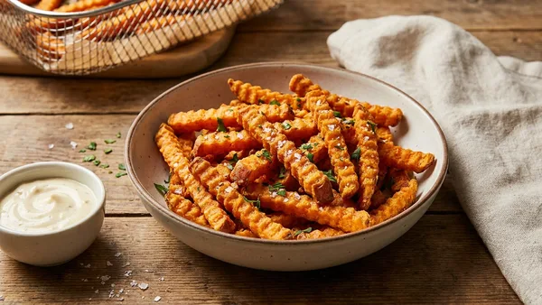 Air Fryer Crispy Sweet Potato Fries with Cornstarch Trick (Perfect Crunch)