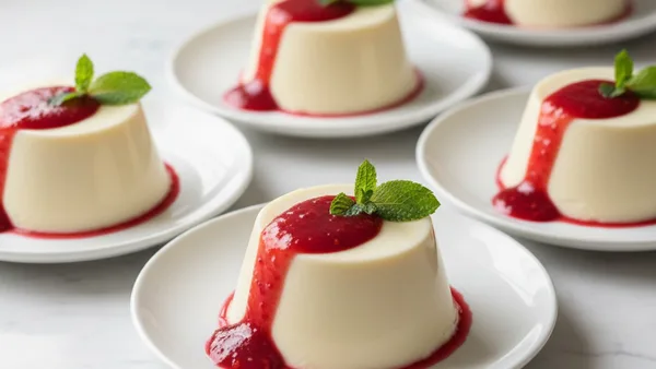 Raspberry Panna Cota