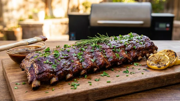 Traeger 3-2-1 Baby Back Ribs with Homemade BBQ Sauce