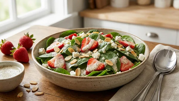 Strawberry Spinach Salad