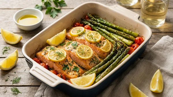 Sheet Pan Lemon Herb Salmon and Asparagus (30-Minute Oven Dinner)
