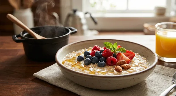 Quick Oatmeal with Berries