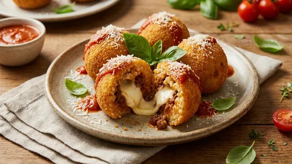 Sicilian Arancini Rice Balls