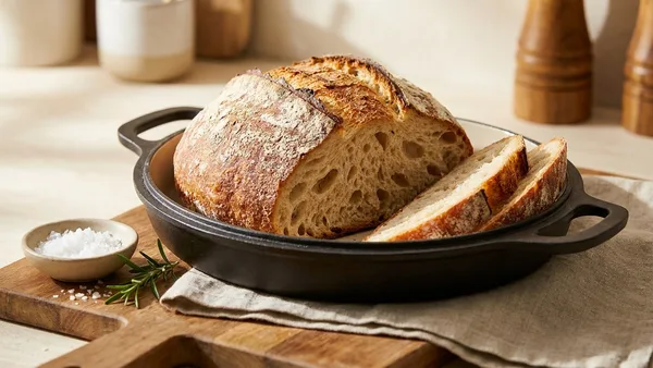 No-Knead Artisan Bread (Easy Home Loaf)