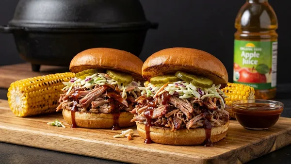 Pulled Pork Sandwiches from Traeger Smoked Pork Shoulder (Boston Butt)