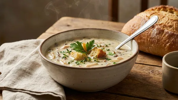 Rotisserie Chicken and Wild Rice Soup