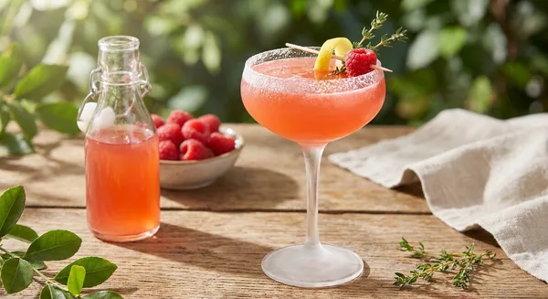 Raspberry Lemon Drop Shrub