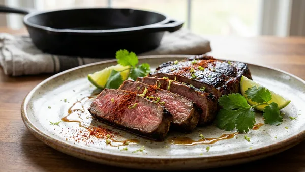 Sous-Vide Sirloin with Chili-Lime Rub and Quick Cast-Iron Sear