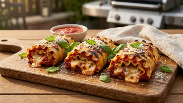 Grilled Lasagna Roll-Ups