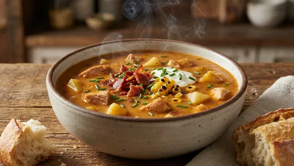 Smoked Chicken and Corn Chowder