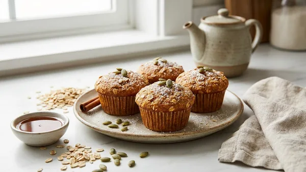 Pumpkin Oat Muffins