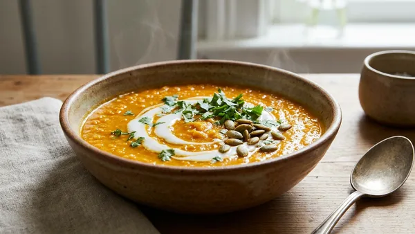 Curried Lentil Carrot Soup