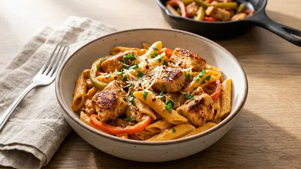 15-Minute Creamy Cajun Chicken Pasta (One-Pot Stovetop)