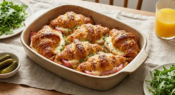 Ham Gruyere Croissant Sandwich