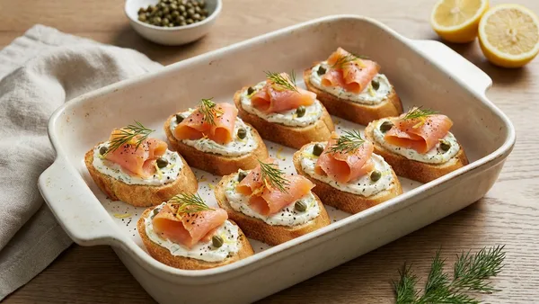 Smoked Salmon Crostini