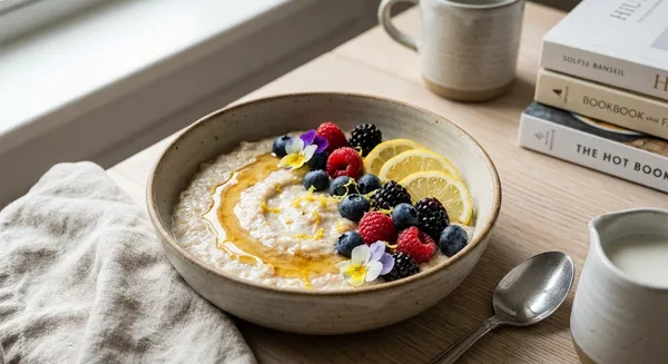 Honey Lemon Berry Oatmeal