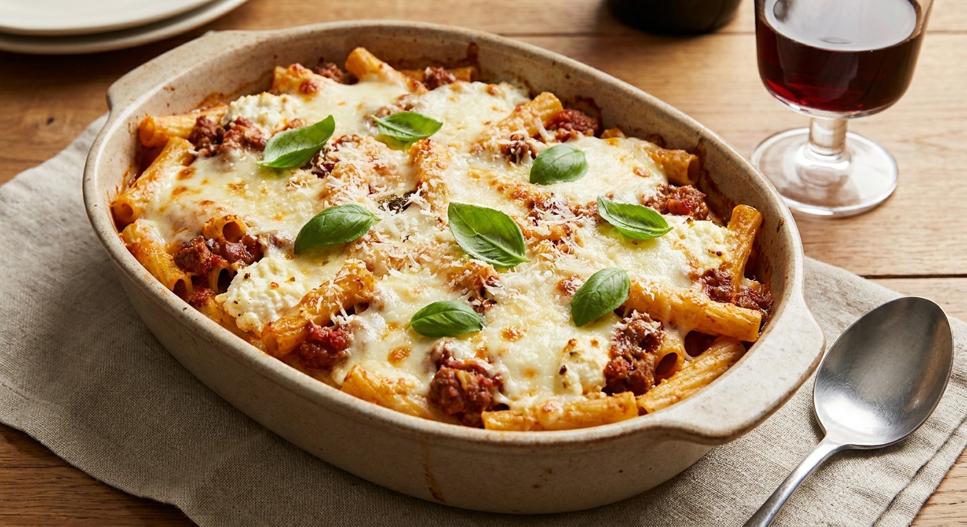 Baked Ziti with Ricotta