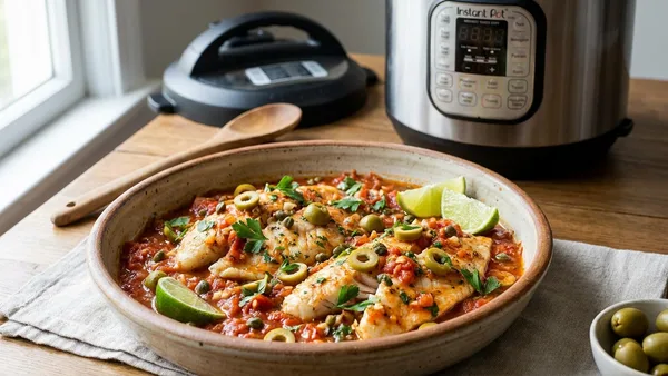 Instant Pot Tilapia Veracruz