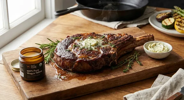 South Chicago Packing 100% Pure Seared Ribeye with Garlic Herb Butter
