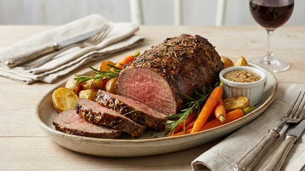 Air Fryer Petite Tender Roast with Rosemary and Mustard Quick Roast