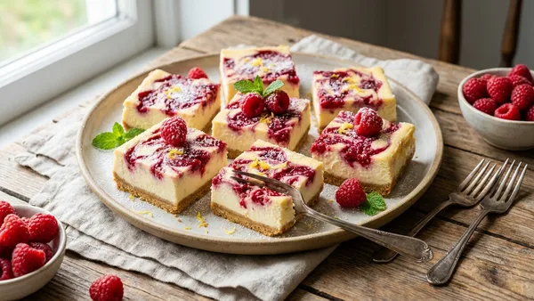 Raspberry Cheesecake Bars
