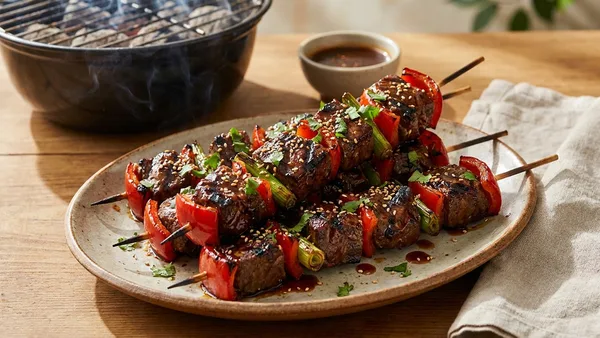 Korean BBQ Beef Skewers (Bulgogi-style Kabobs)