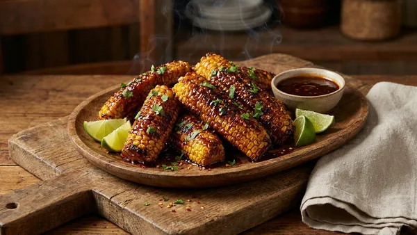 Corn Ribs Smoked BBQ Honey-Chipotle