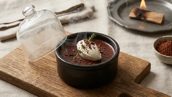 Smoked Chocolate Pot de Creme