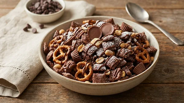 Chocolate Peanut Butter Chex Mix