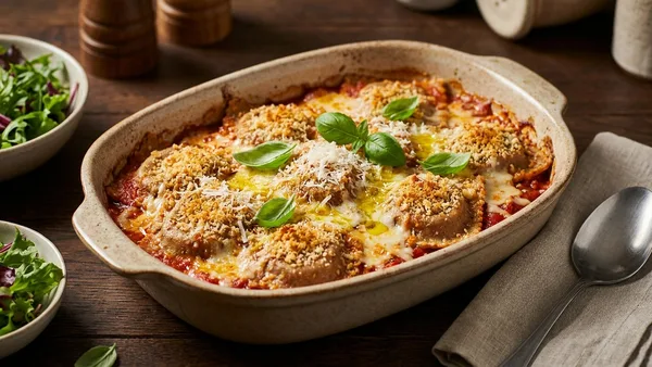 Baked Whole-Wheat Ravioli