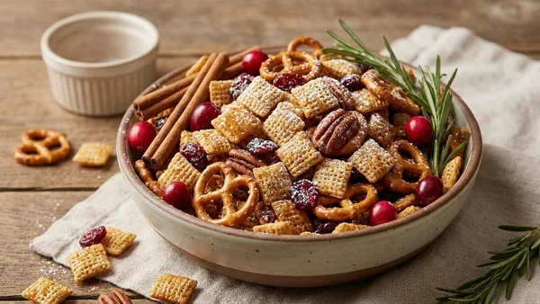 Holiday Cranberry Maple Chex Mix