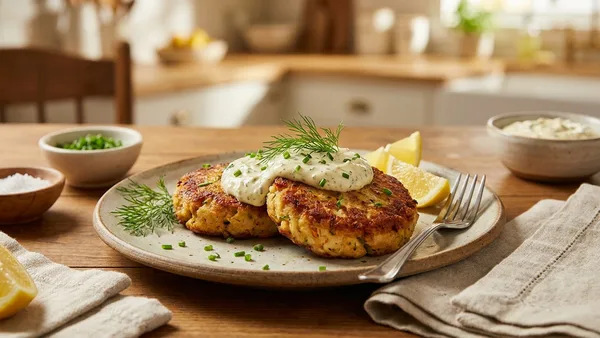 Classic Maryland Crab Cakes with Lemon-Dill Remoulade
