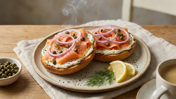 Smoked Salmon Bagels