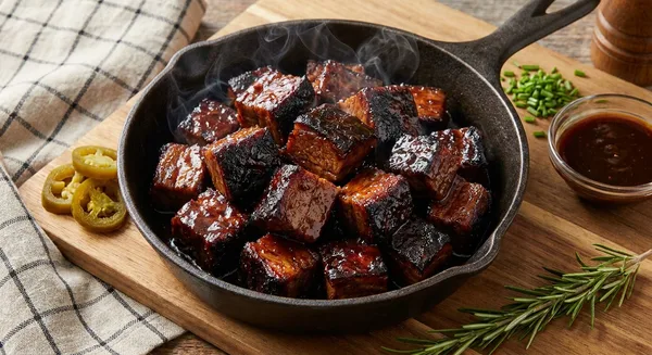 Smoked Brisket Burnt Ends with Sweet Glaze