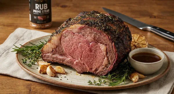 Smoked Prime Rib Roast with RUB PRIME STEAK